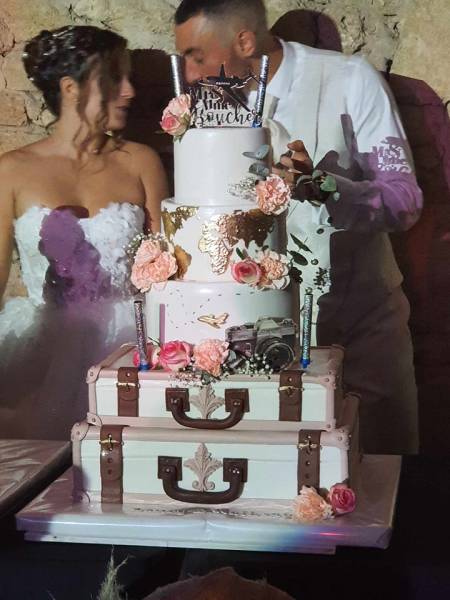 wedding cake mariage thème voyage miramas 13140